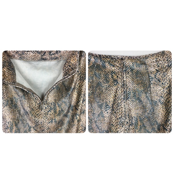 Vintage 90s snake print midi skirt - Picture 5 of 7